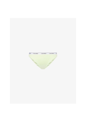 Womens Calvin Klein Icon Logo Bikini Pack Of Three Cotton-Jersey Briefs