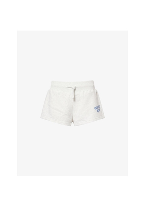 Womens Adanola Bold Brand-Print Cotton-Blend Shorts