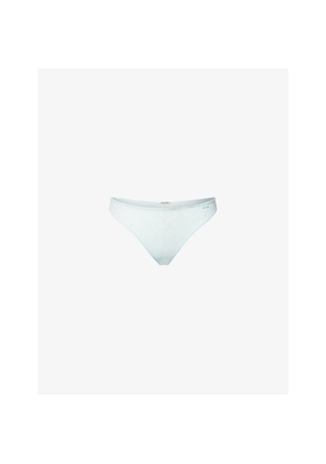 Womens Calvin Klein Sheer Marquisette Lace Thong