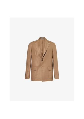 Mens Corneliani Single-Breasted Formal Linen Jacket