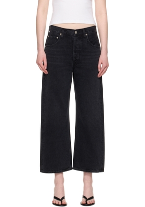 Citizens of Humanity Black Wide Leg Vintage Gaucho Jeans