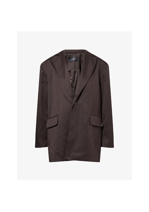 Womens Represent Crimp Single-Breasted Woven Blazer