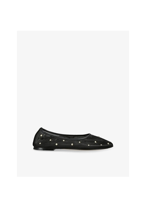 Womens Dear Frances Balla Mesh-Stud Ballet Flats
