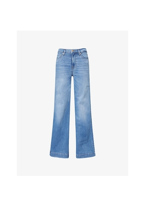Womens 7 For All Mankind Modern Dojo Flared-Leg Denim Jeans