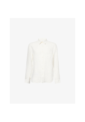 Mens 120% Lino Long-Sleeve Regular-Fit Linen Shirt