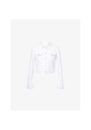 Womens Paige Chantal Cropped Denim Jacket