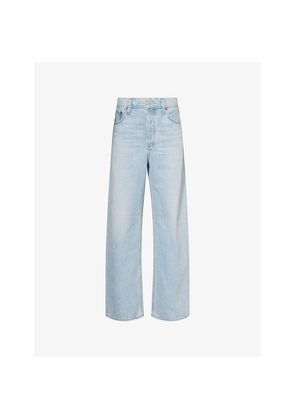 Womens Agolde Low Slung Baggy Wide-Leg Denim Jeans