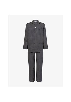 Mens Derek Rose Nelson Striped Cotton Pyjamas