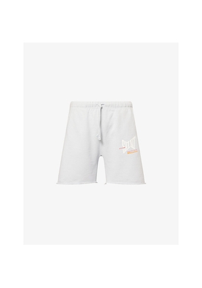 Mens Saint MXXXXXX Logo-Print Cotton Sweat Shorts