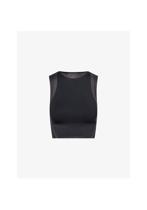 Womens On Studio Cropped Knitted Top