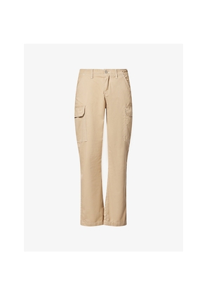 Mens True Religion Cargo Relaxed-Fit Woven Trousers