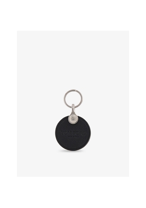 Mens Tom Ford Press Stud Leather Keyring