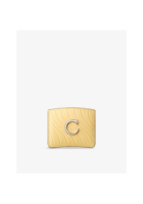 Womens Panthère De Cartier Simple Leather Card Holder