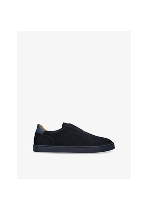 Mens Magnanni Cowes Laceless Suede Low-Top Trainers