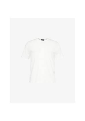 Mens Dunhill Crewneck Short-Sleeve Cotton T-Shirt