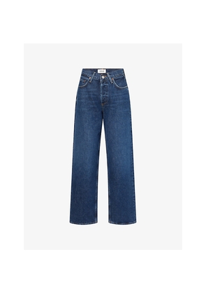 Womens Agolde V-Waist Baggy-Fit Denim Jeans