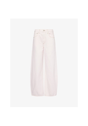 Womens Agolde Low Curve Garment-Dyed Denim Jeans