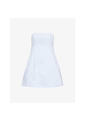 Womens Simkhai Arta Bustier Strapless Cotton-Blend Mini Dress