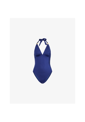 Womens Heidi Klein Slider Halterneck Swimsuit