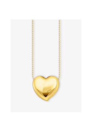 Womens Thomas Sabo Heart Pendant 18ct Yellow-Gold Plated 925 Sterling Silver Necklace