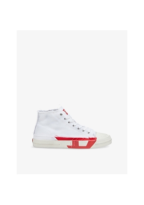 Mens Diesel S-D Verse Canvas Mid-Top Trainers