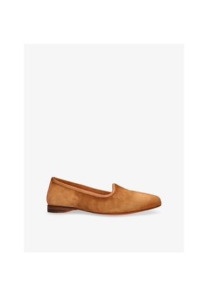 Womens Santoni Andrea Suede Slipper