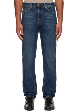 Nudie Jeans Navy Gritty Jackson Jeans