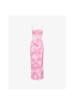 Womens PH5 Iris Shoulder-Straps Stretch-Woven Maxi Dress