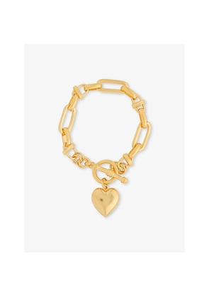 Womens Brinker + Eliza Barbie 24ct Antique Gold-Plated Stainless-Steel Bracelet