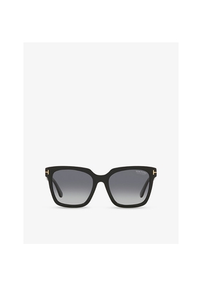 Womens Tom Ford Ft0952 Selby Square-Frame Acetate Sunglasses