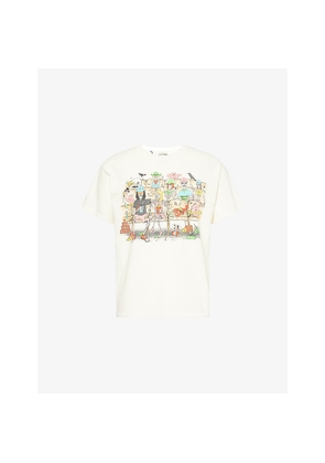 Mens Gallery Dept Skeleton Beach Graphic-Print Cotton T-Shirt