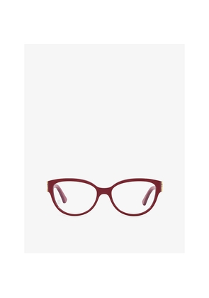 Womens Cartier ct0450O Cat-Eye-Frame Acetate Optical Glasses