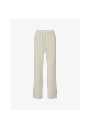 Womens Samsoe Samsoe Hoys Relaxed-Fit Straight-Leg Mid-Rise Stretch-Woven Trousers