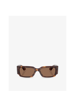 Oliver Peoples Ov5583Su 1995 Rectangle-Frame Tortoiseshell Acetate Sunglasses