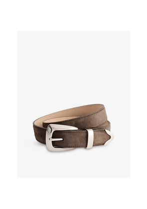 Womens Khaite Benny Suede Belt