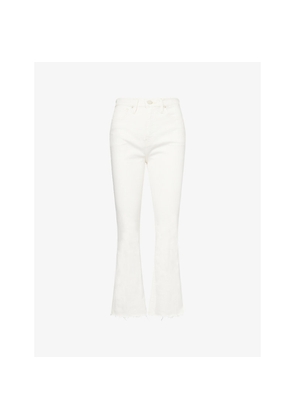 Womens Good American Good Standard Kick-Flare High-Rise Stretch-Denim Jeans