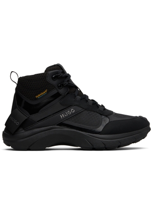 Hugo Black Waterproof Boot Sneakers
