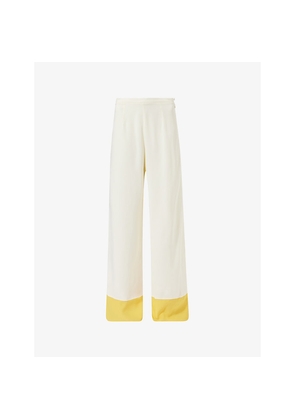 Womens Taller Marmo Marlene Corniche Wide-Leg Woven Trousers
