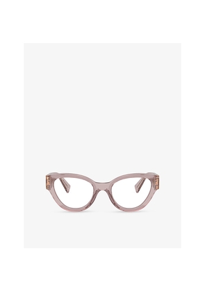 Womens Miu Miu Mu 01Vv Cat-Eye Acetate Optical Glasses