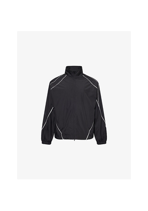Mens Jaded London Micro Fibre Contrast-Piping Shell Track Jacket