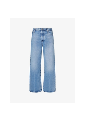 Womens Frame The Loose Wide-Leg Denim Jeans