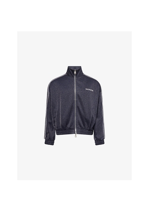Mens Cole Buxton Glitter Logo-Print Woven Track Jacket
