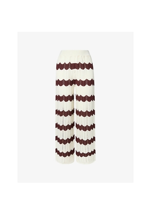 Womens Malina Keily Striped Knitted Trousers