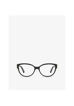 Womens Cartier ct0450O Cat-Eye-Frame Acetate Optical Glasses