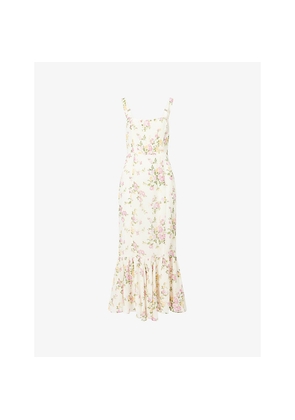 Womens Reformation Irisa Floral Woven Maxi Dress