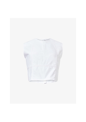 Womens Hommegirls Crop Sleeveless Cotton Top