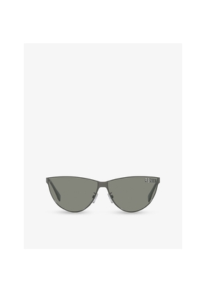 Womens Fe40138U Fendi Cut-Out Cat Eye-Frame Metal Sunglasses