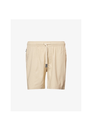 Mens Oas Drawstring-Waist Linen and Cotton Shorts
