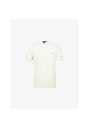 Mens Polo Ralph Lauren Logo-Embroidered Knitted Cotton Polo Shirt