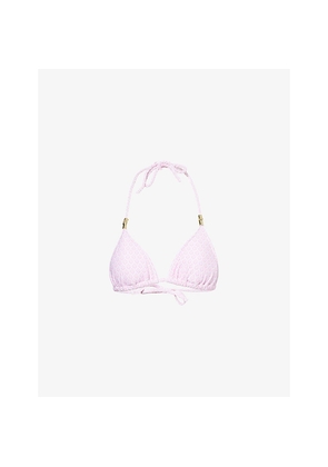 Womens Heidi Klein Cap Ferrat Triangle Bikini Top